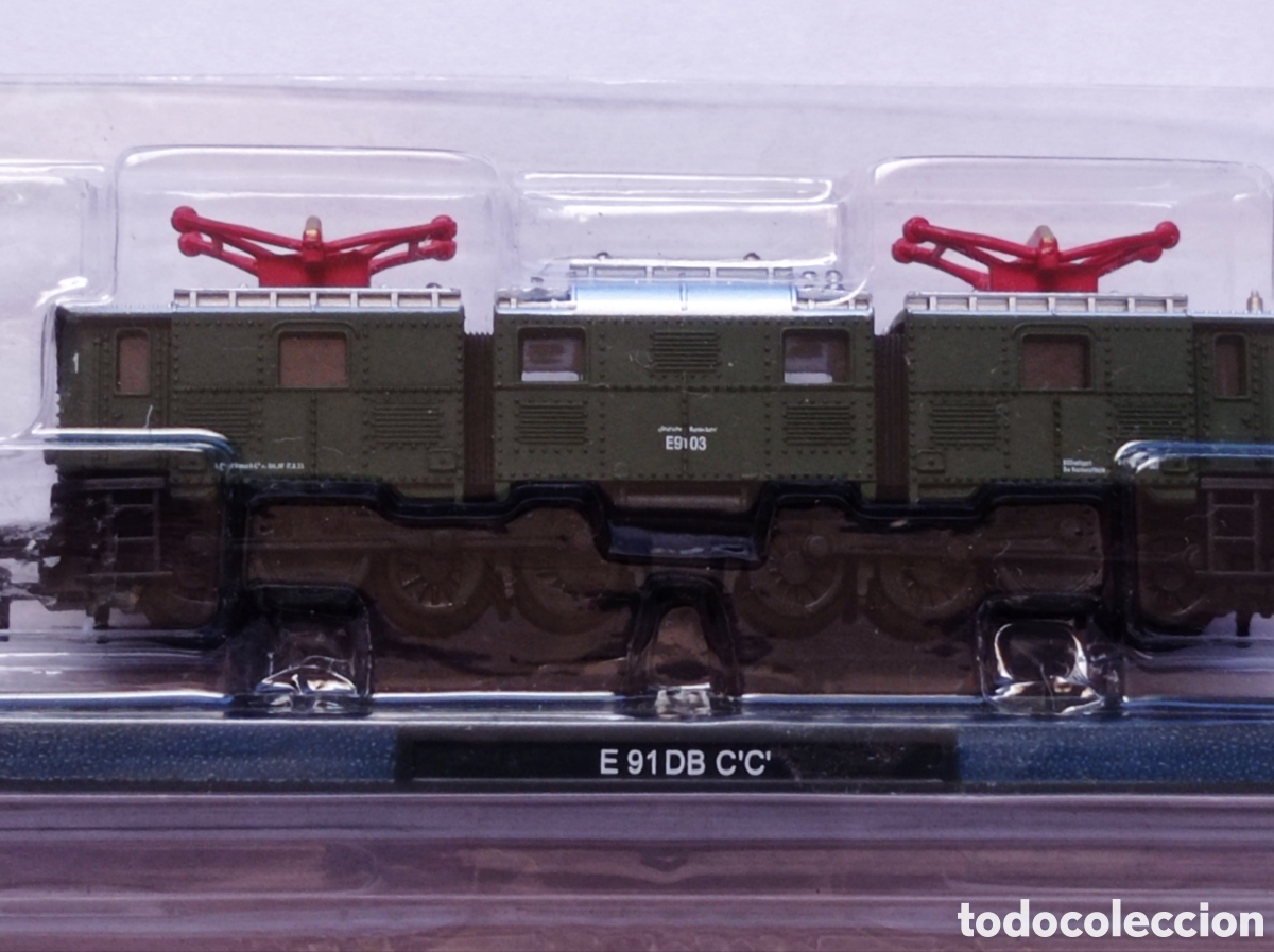 Trenes escala: Locomotora est&aacute;tica E 91 BD CC - Foto 1