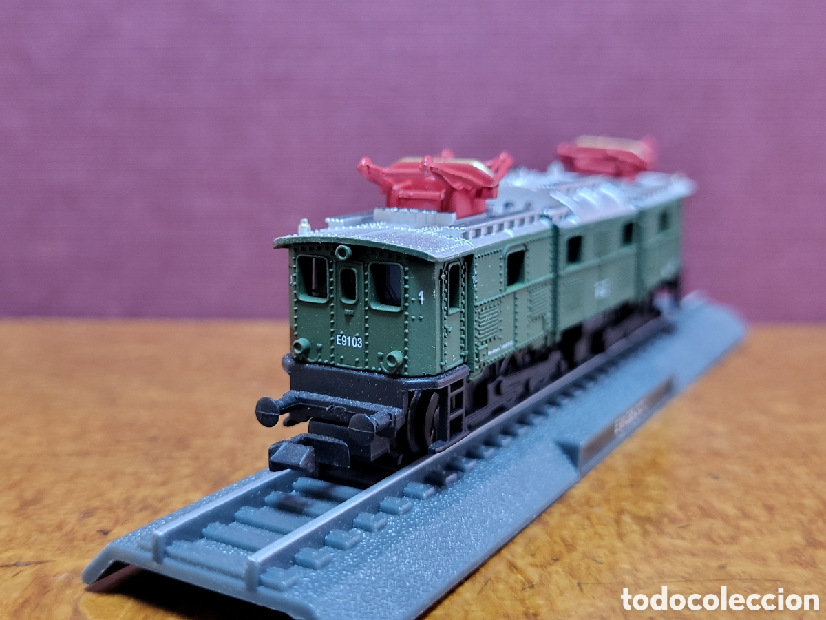 Trenes escala: LOCOMOTORA ESTATICA. ESCALA N. E 91DB CC - Foto 2