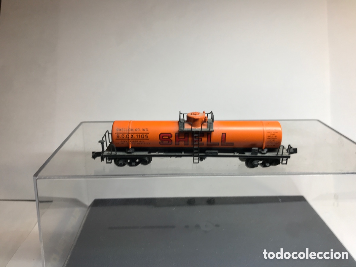 Trenes escala: VAG&Oacute;N CISTERNA SHELL MADE IN JAPAN - Foto 1