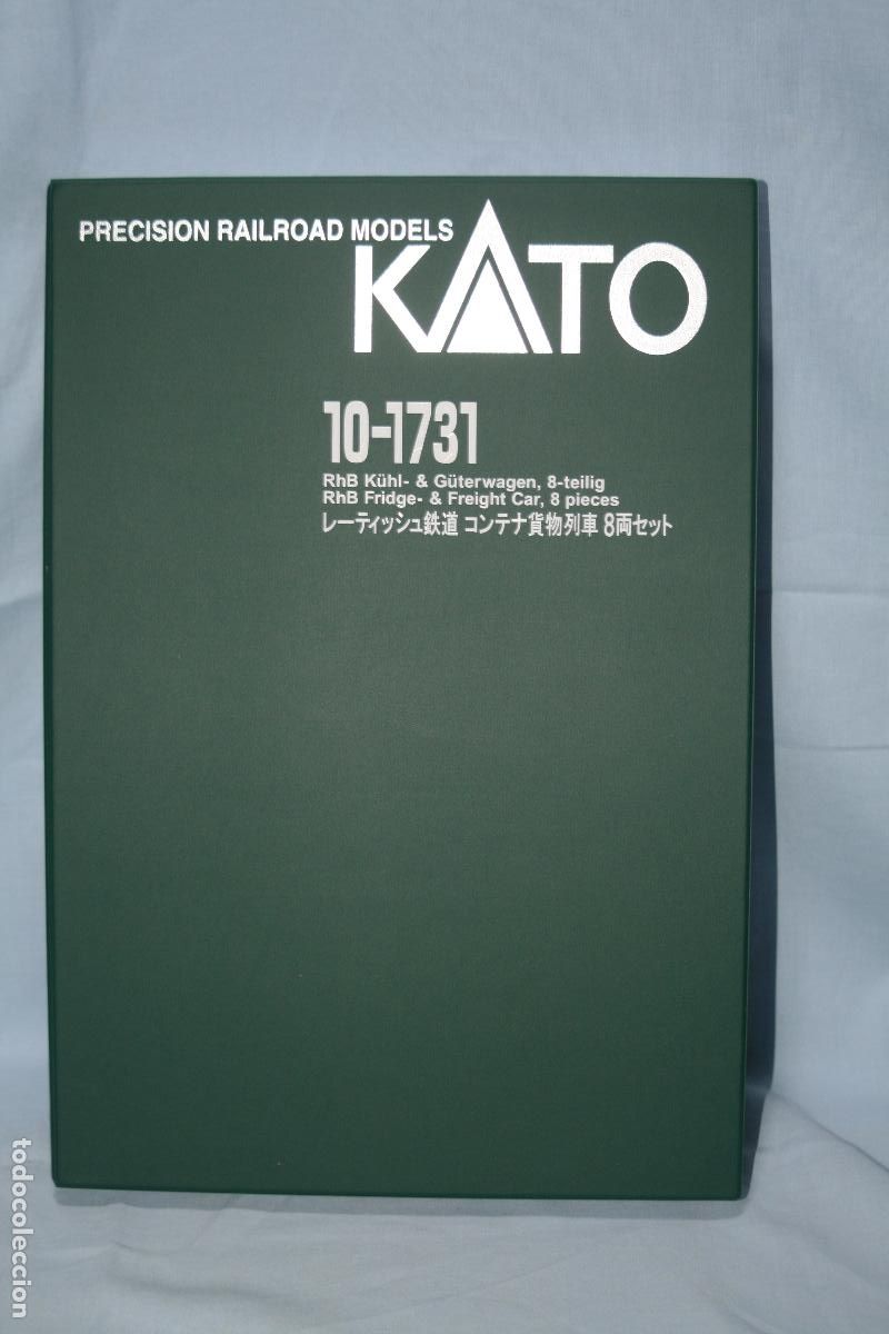 Trenes escala: KATO N PLATAFORMA CON CONTAINER RHB SET DE 8 - Foto 10