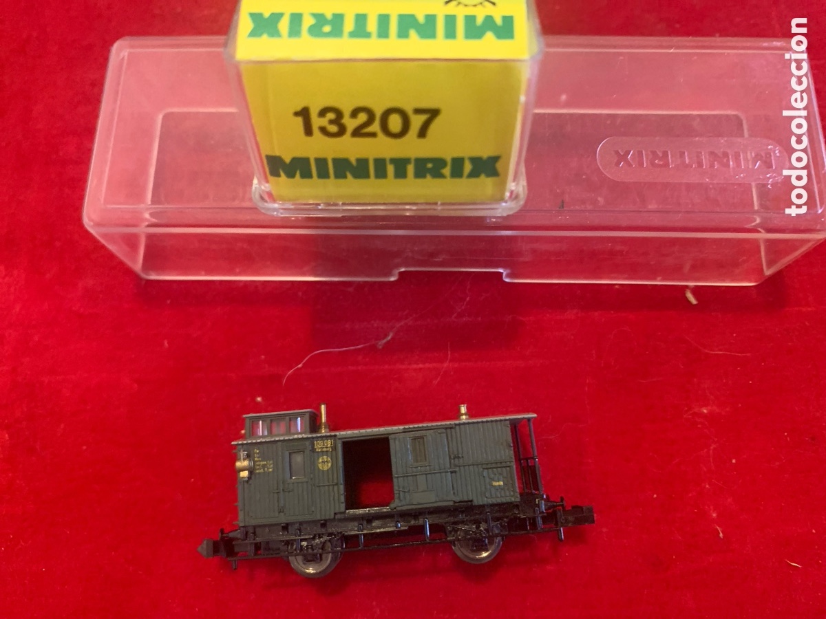Trenes escala: Vagon de Carga verde minitrix ref 13207 - Foto 3