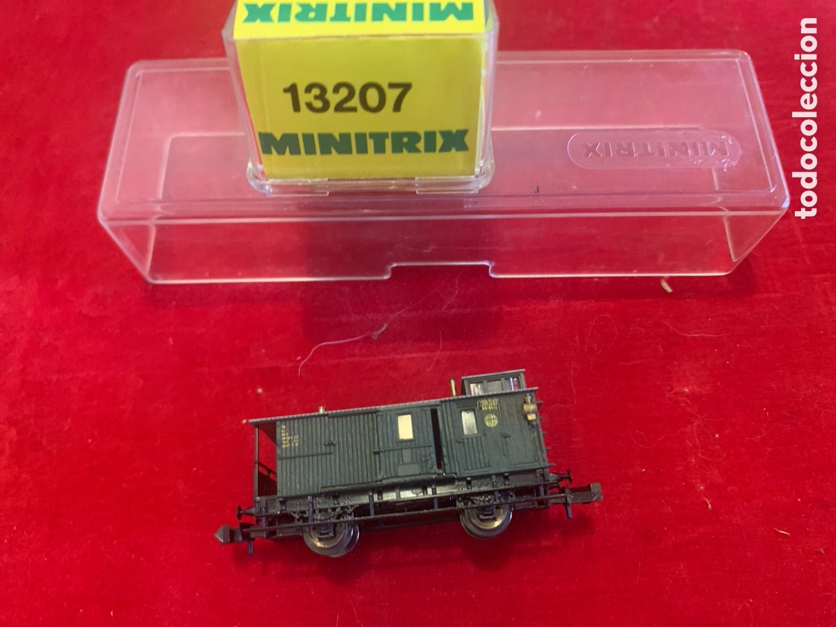 Trenes escala: Vagon de Carga verde minitrix ref 13207 - Foto 4