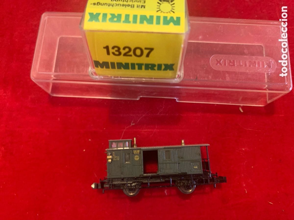 Trenes escala: Vagon de Carga verde minitrix ref 13207 - Foto 8