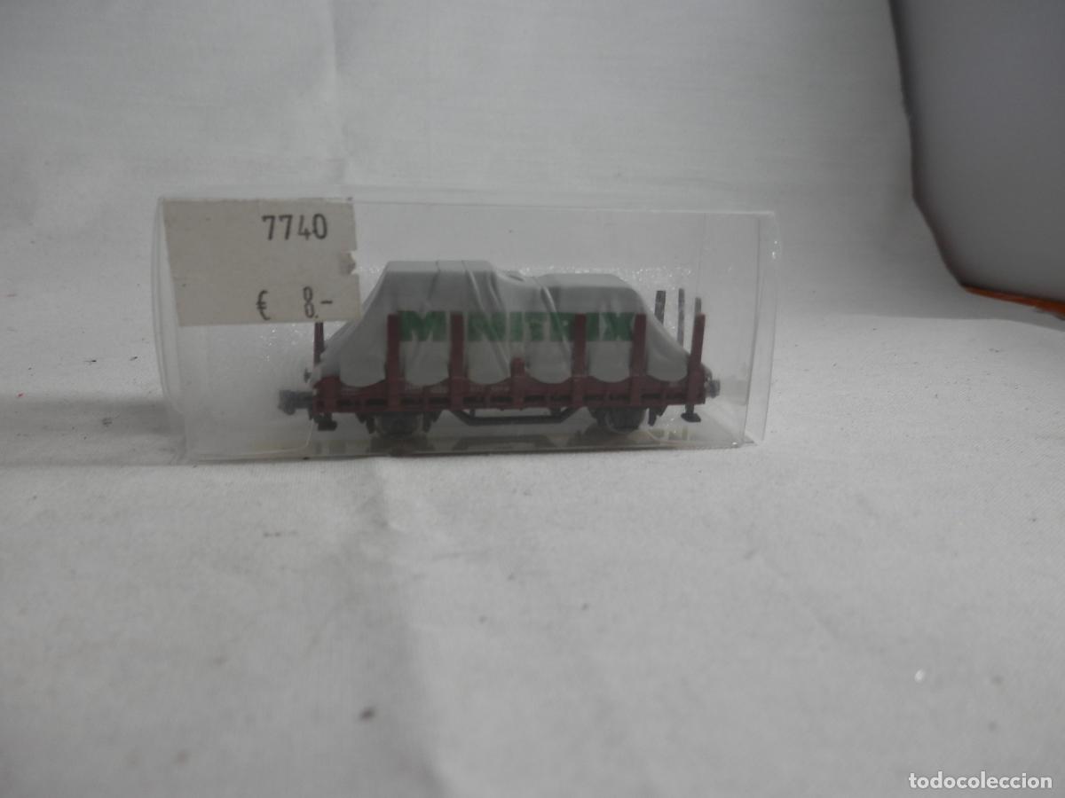 Trenes Escala: VAGON TELERO ESCALA N DE MINITRIX