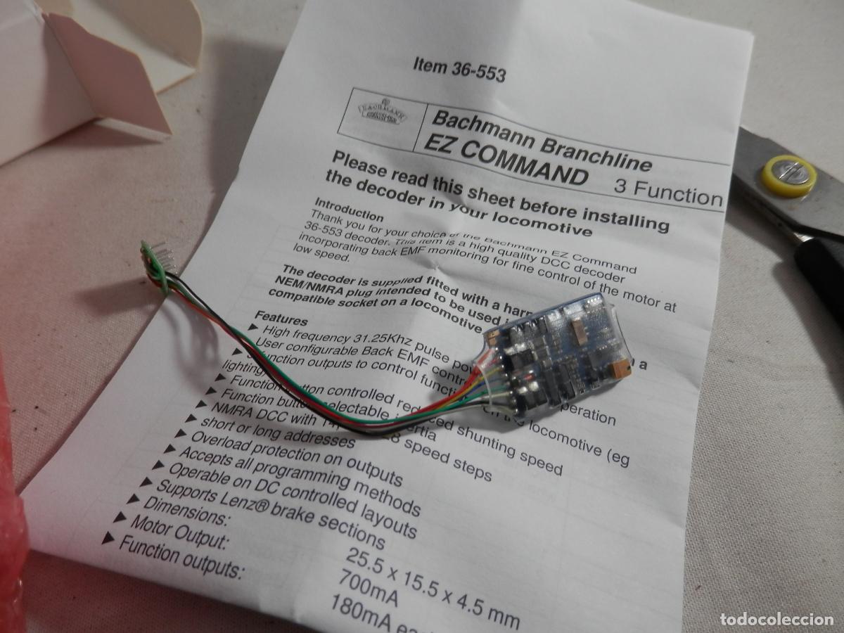 Trenes Escala: DECODER PARA LOCOMOTORAS DE BACHMANN
