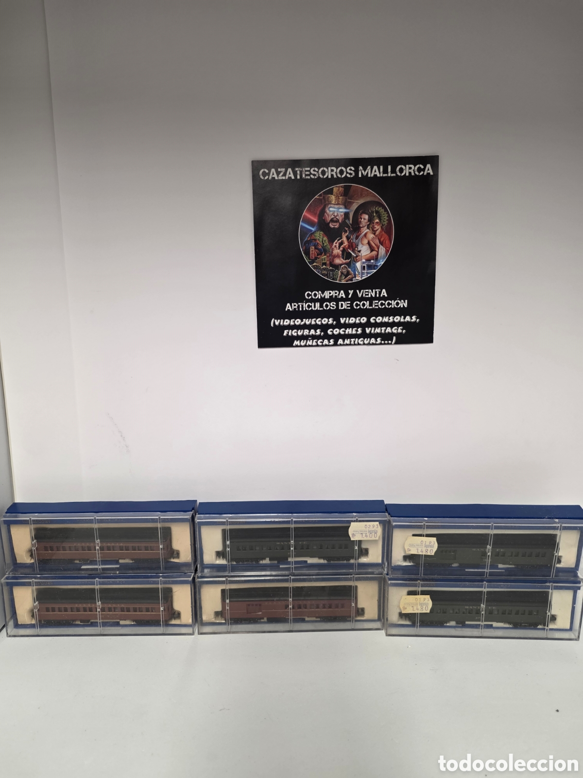 Trenes Escala: Lote vagones tren Bachmann escala N &ndash; pasajeros (6 unidades) con caja