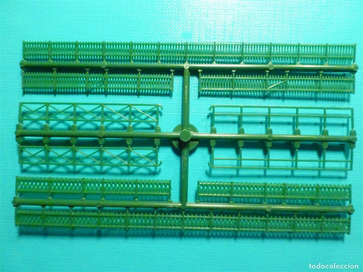 Trenes Escala: Barreras - Vallas - Cercas, Celosias - Escala N - p/ Maquetas Tren El&eacute;ctrico - Color Verde