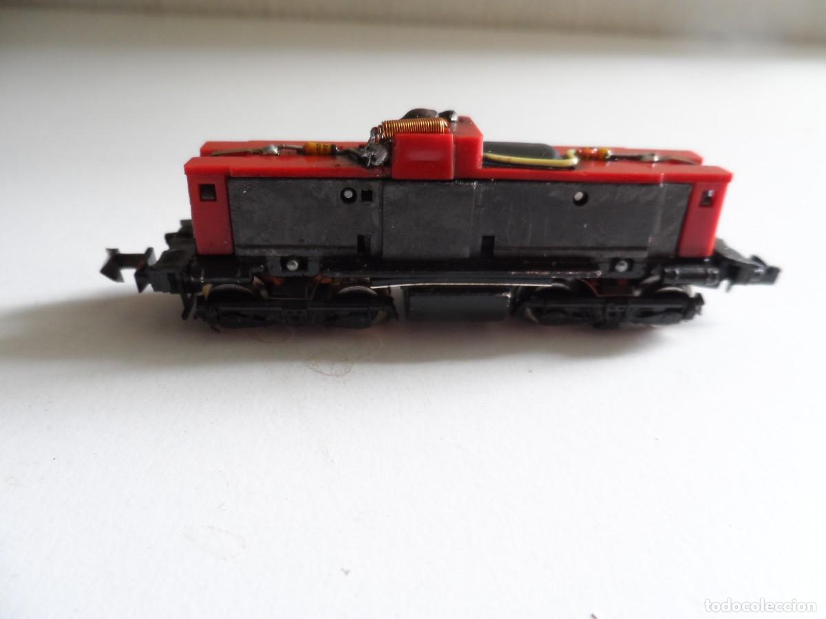 Trenes Escala: CHASIS LOCOMOTORA MINITRIX CON LUZ ESCALA N