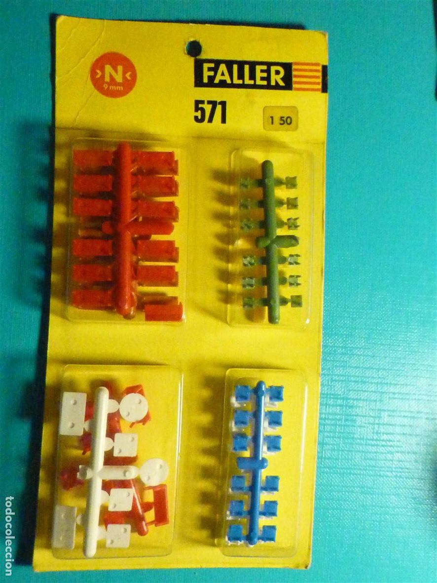 Trenes Escala: Blister accesorios diversos - Escala N - p/ Maquetas Tren - Faller 571 -