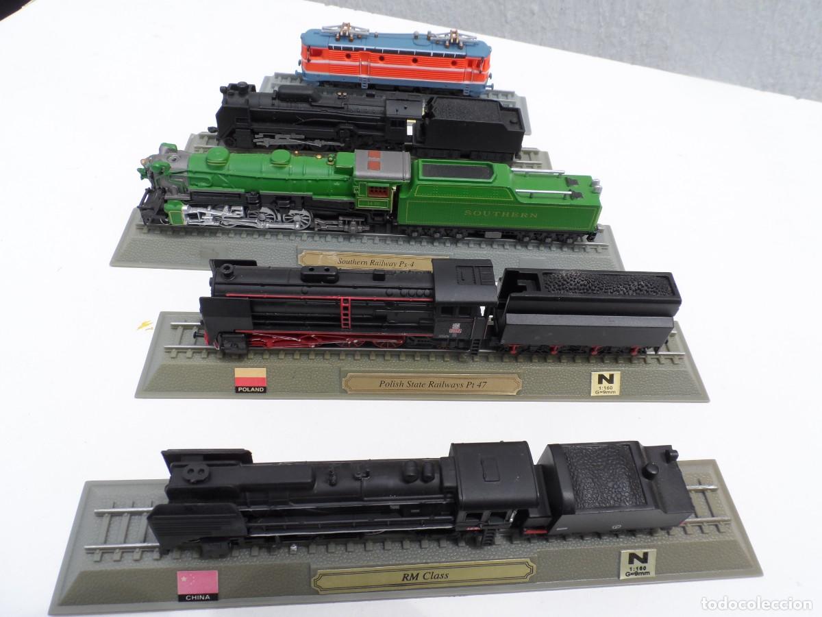 Trenes Escala: LOTE DE 5 LOCOMOTORAS ESTATICAS SIN MOTOR ESCALA N