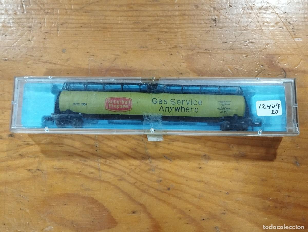 Trenes Escala: VAGON GAS ATLAS MOD. 2347 SURB. PROP. GAS JUMBO TANK EN SU CAJA.