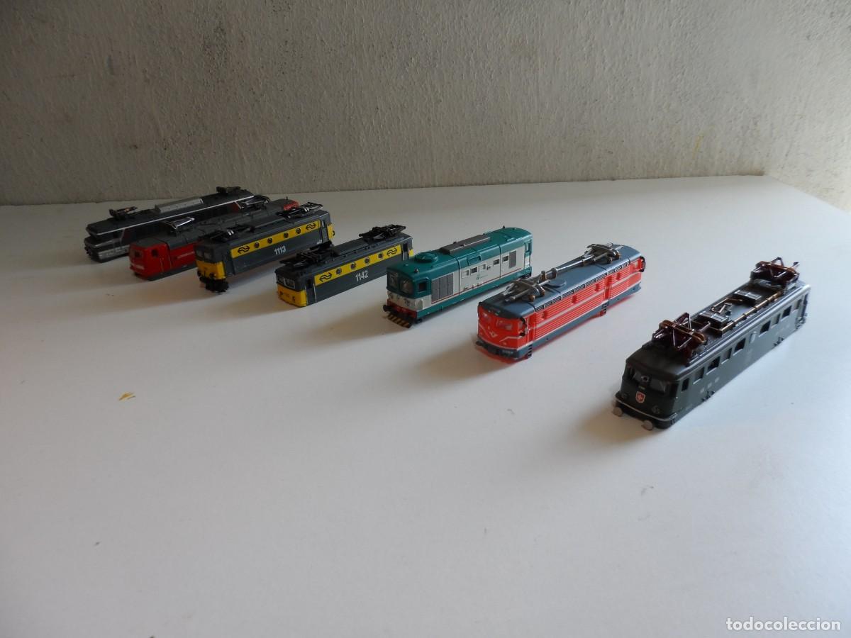 Trenes Escala: LOTE DE 7 CARCASAS LOCOMOTORAS SIN MOTOR ESCALA N
