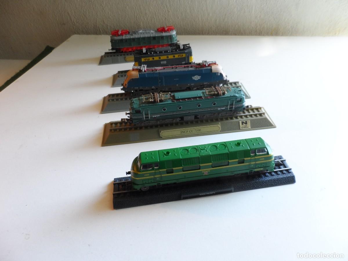 Trenes Escala: SET DE 5 LOCOMOTORAS ESTATICAS NO LLEVAN MOTOR ESCALA N