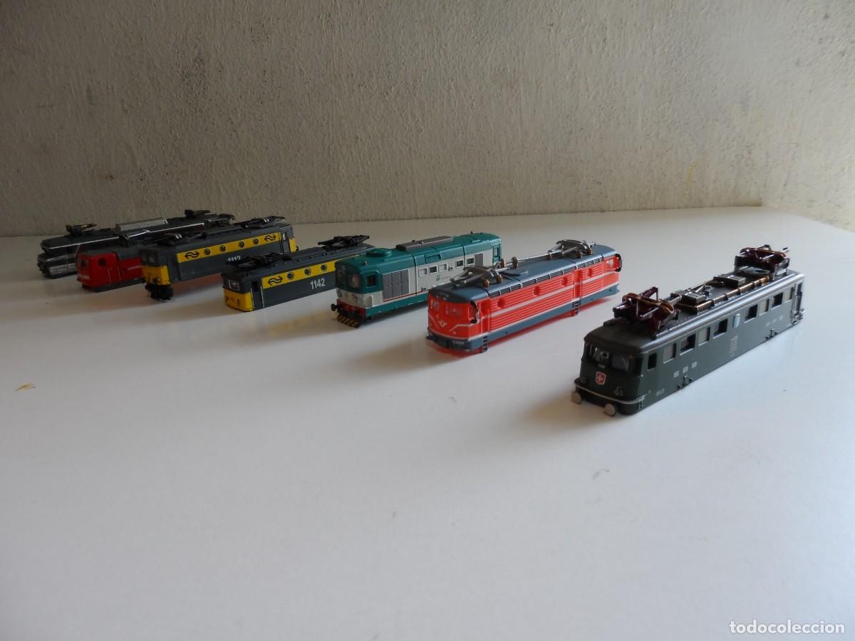 Trenes Escala: LOTE DE 7 CARCASAS LOCOMOTORAS SIN MOTOR ESCALA N