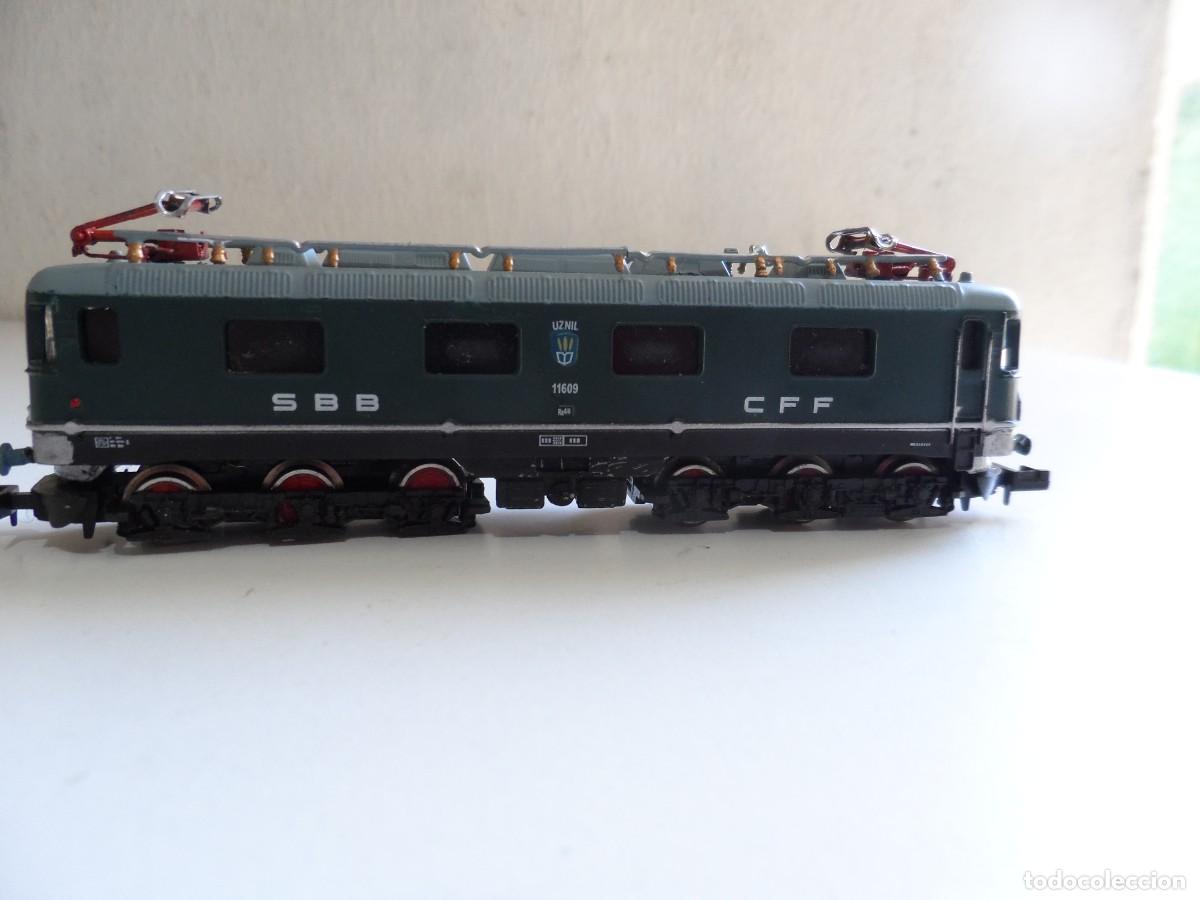 Trenes Escala: LOCOMOTORA SUIZA MINITRIX ESCALA N