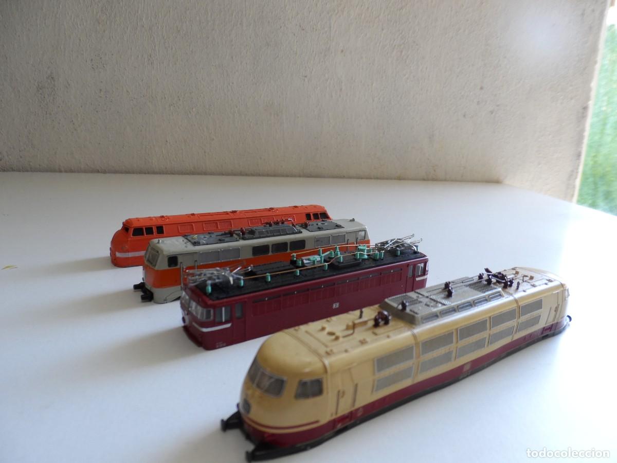 Trenes Escala: LOTE DE 4 CARCASA LOCOMOTORAS SIN MOTOR ESCALA N