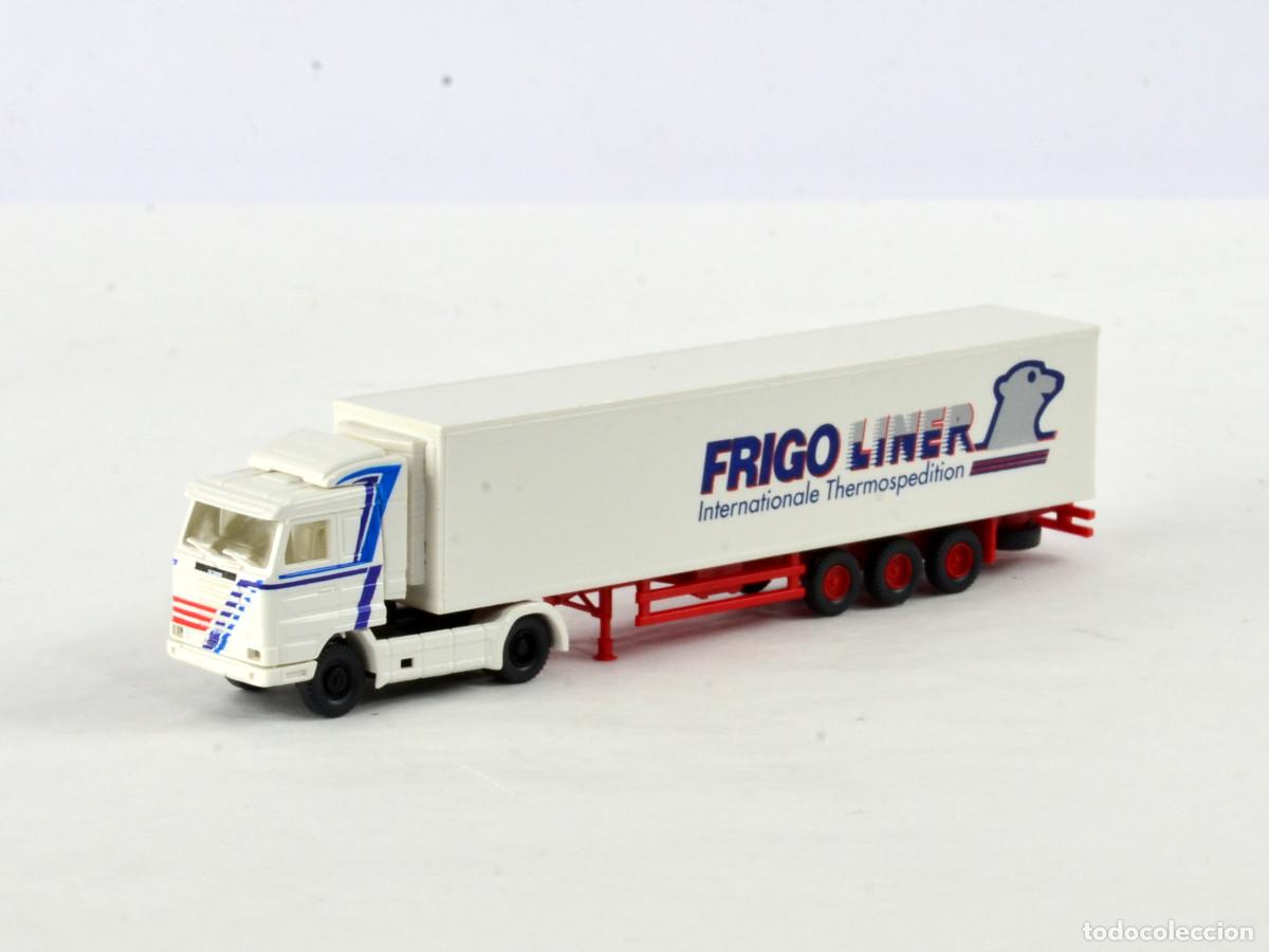Trenes Escala: Roco Escala N Cami&oacute;n Articulado Scania Frigo Liner Impecable con Caja