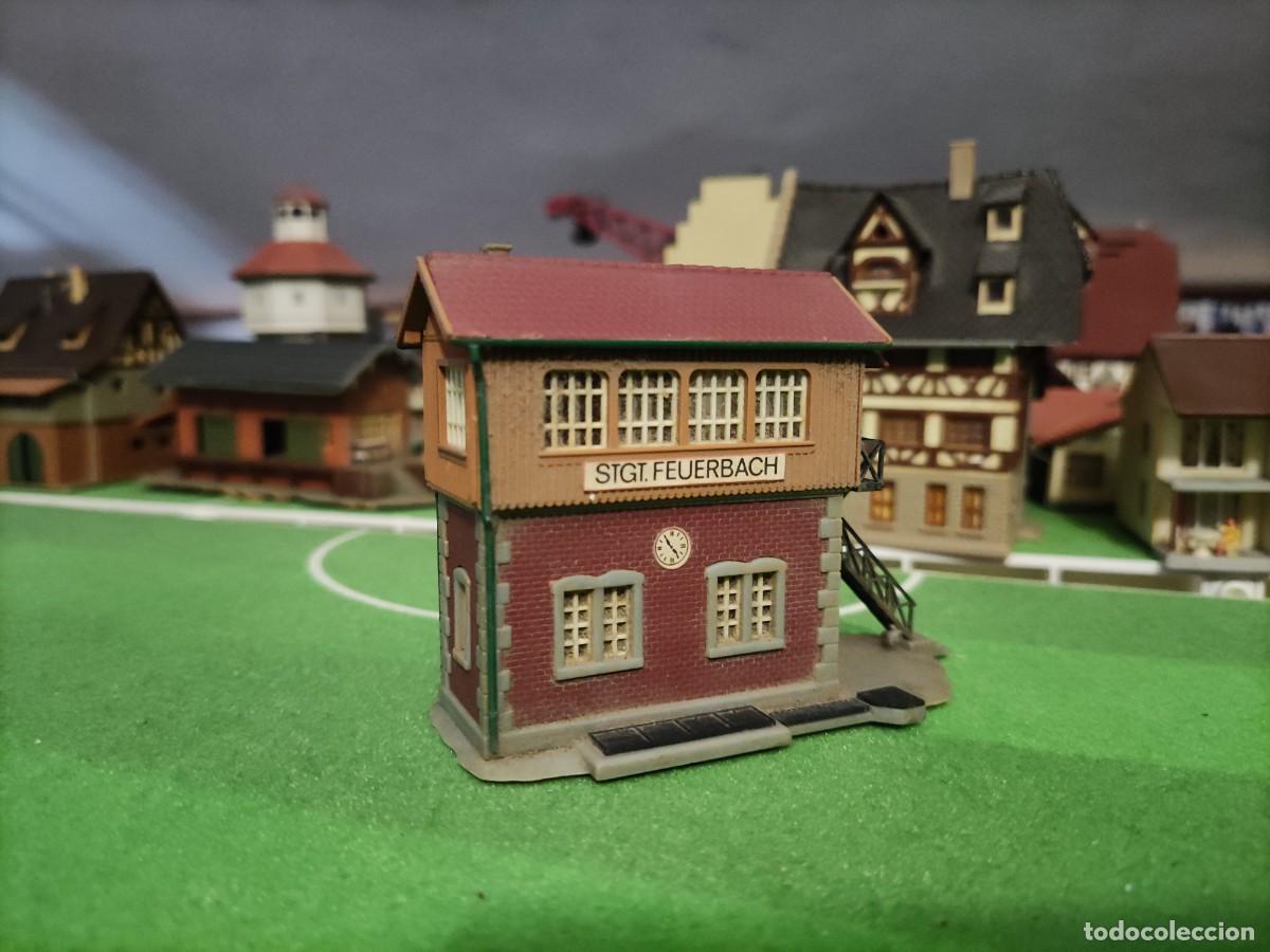 Trenes Escala: Torre de se&ntilde;ales Stuttgart -Feuerbach Kibri Escala N