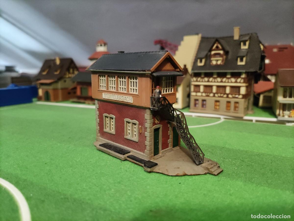 Trenes Escala: Torre de se&ntilde;ales con figurita Kibri Escala N