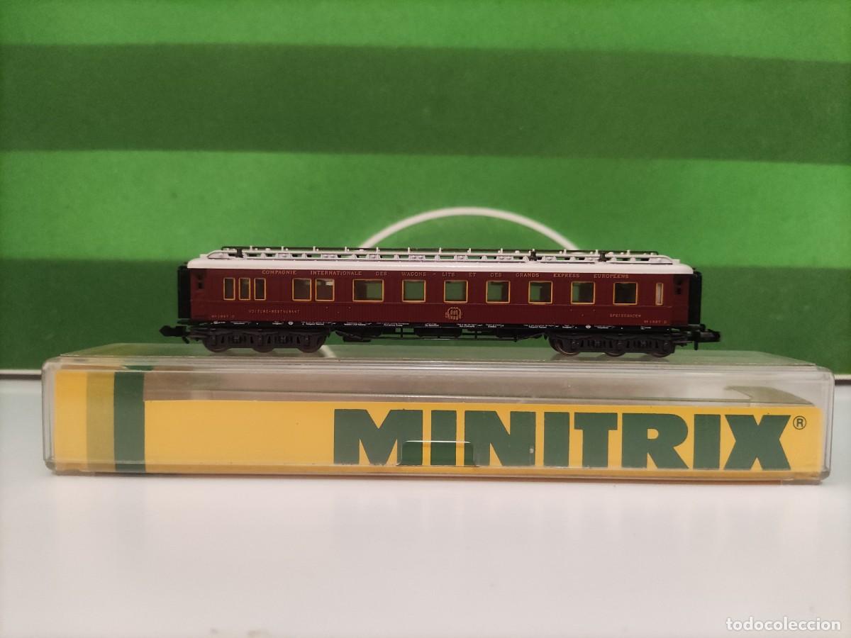 Trenes Escala: Vag&oacute;n pasajeros Speisewagen / Dining - Car Minitrix REF 3181 Escala N