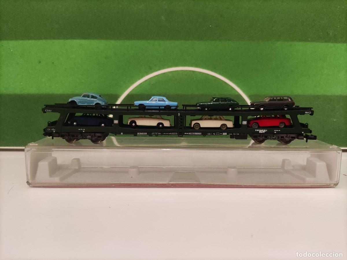 Trenes Escala: Vag&oacute;n portacoches (8 coches) Fleischmann REF 8285 Escala N