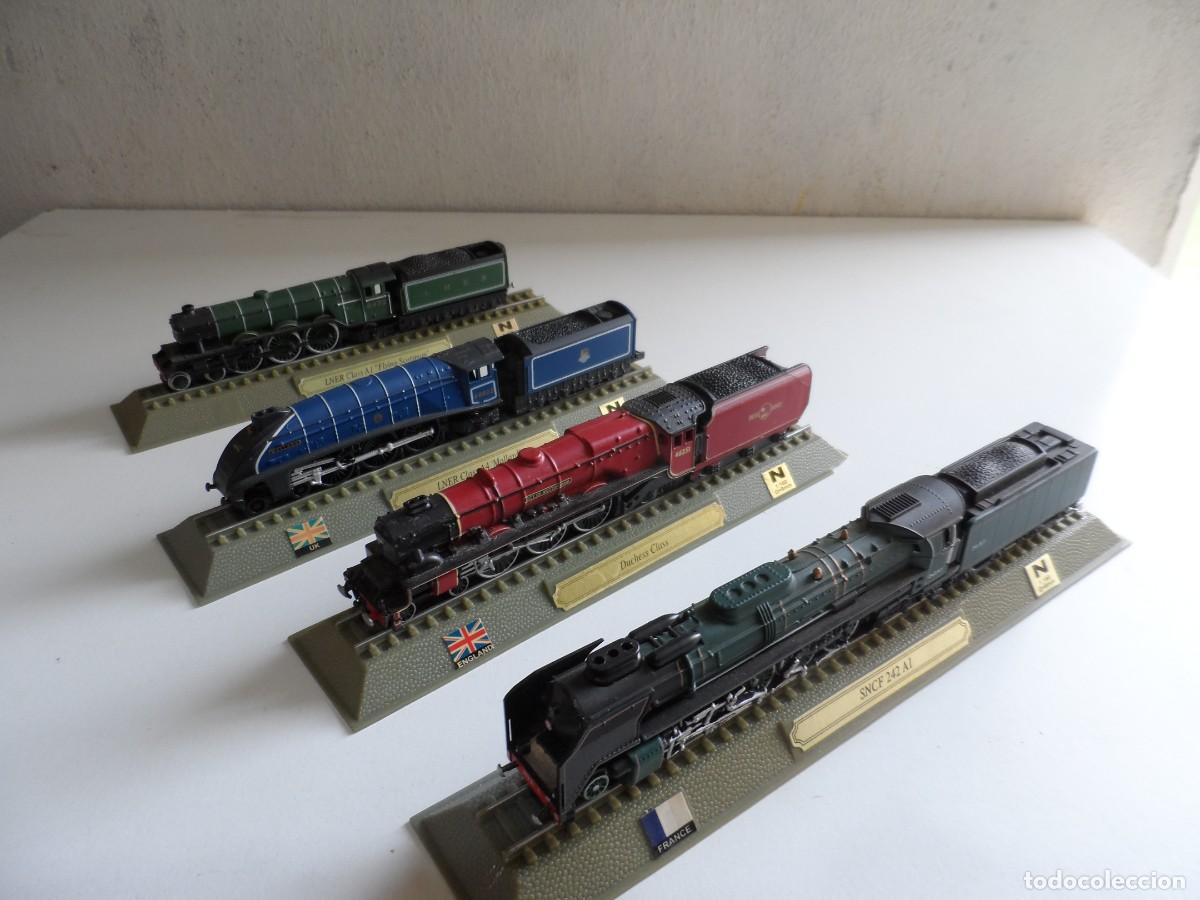 Trenes Escala: 4 LOCOMOTORAS ESTATICAS ESCALA N