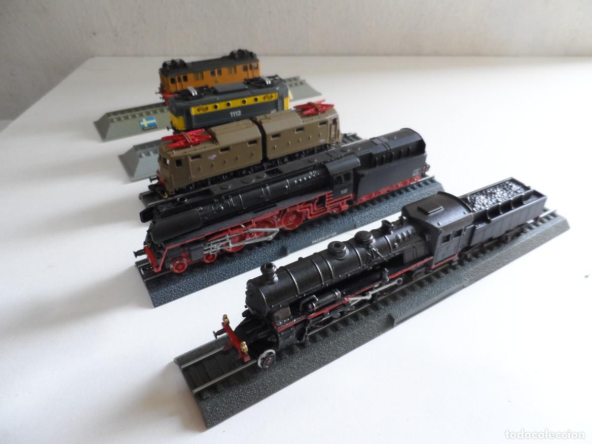 Trenes Escala: 5 LOCOMOTORAS ESTATICAS SIN MOTOR ESCALA N LOTE