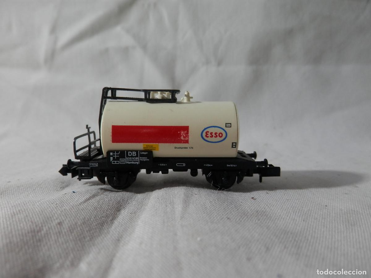 Trenes escala: VAGON CISTERNA ESSO ESCALA N DE MINITRIX