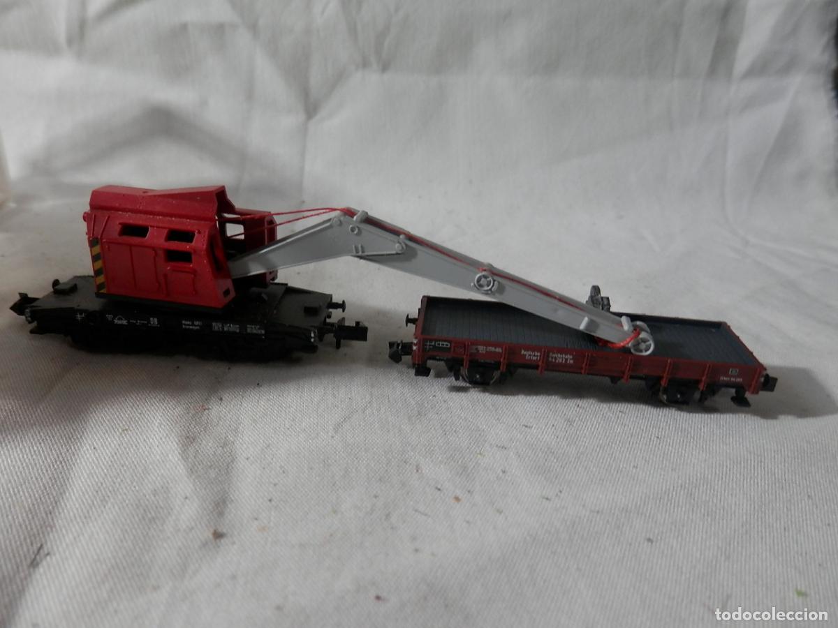 Trenes escala: GRUA ESCALA N DE MINITRIX