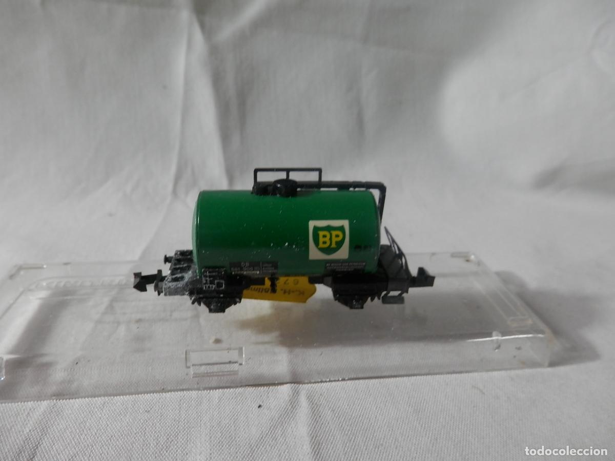 Trenes escala: VAGON CISTERNA BP ESCALA N DE MINITRIX