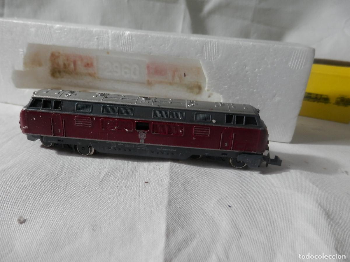 Trenes escala: LOCOMOTORA DIESEL DE LA DB ESCALA N DE MINITRIX