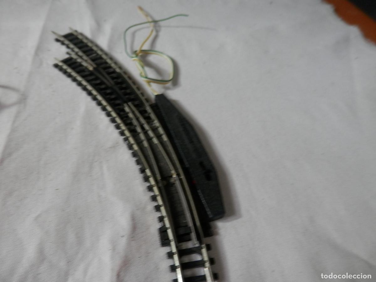 Trenes escala: DESVIO ELECTRICO EN CURVA ESCALA N DE MINITRIX