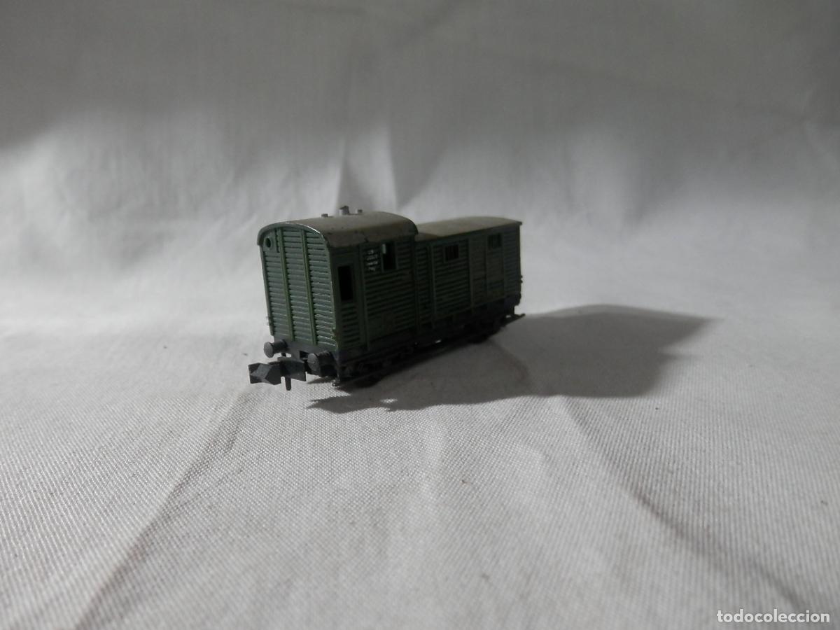 Trenes escala: VAGON FURGON ESCALA N DE MINITRIX