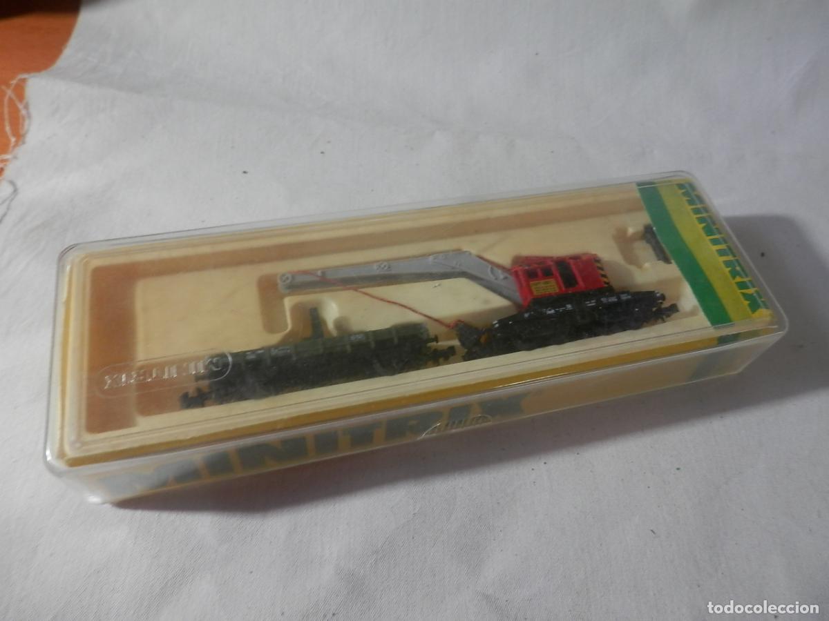 Trenes escala: GRUA ESCALA N DE MINITRIX