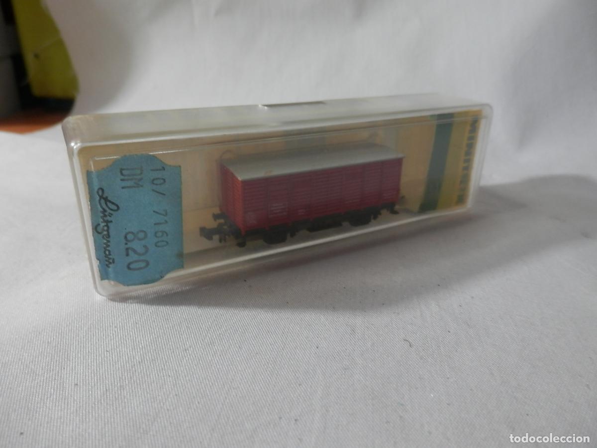 Trenes escala: VAGON CERRADO ESCALA N DE MINITRIX
