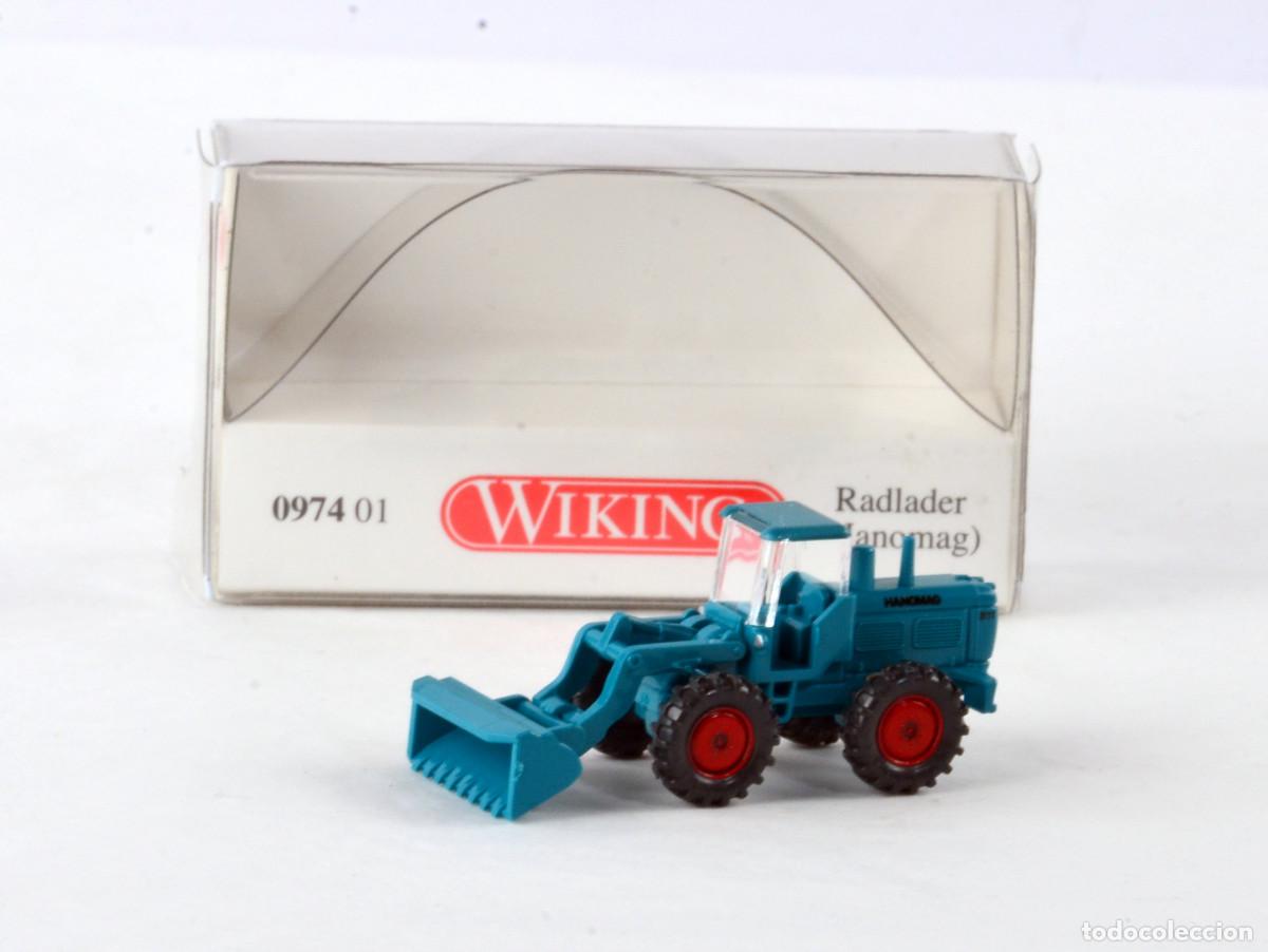 Trenes escala: Wiking Escala N 1:160 Pala Cargadora Hanomag Impecable con Caja