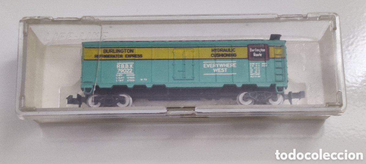 Trenes escala: LIFE-LIKE N - VAG&Oacute;N REEFER BURLINGTON REF. S788C