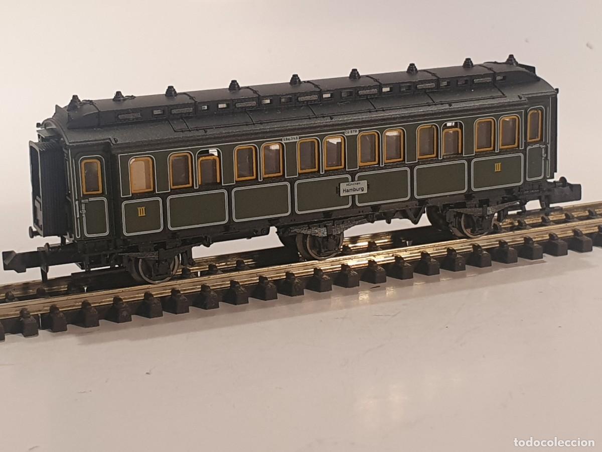 Trenes escala: Escala N 1/160 vag&oacute;n pasajeros trix minitrix