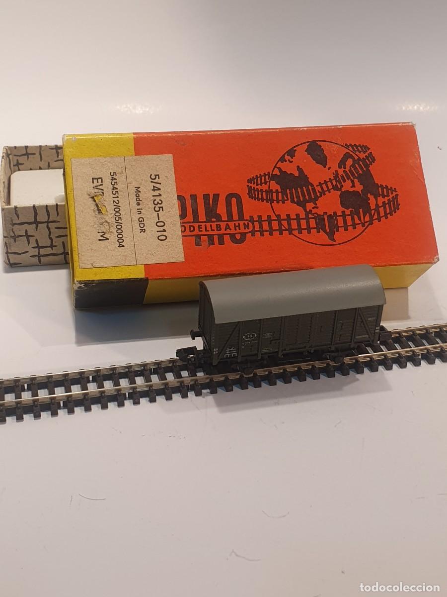 Trenes escala: Escala N 1/160 vag&oacute;n mercanc&iacute;as piko antiguo