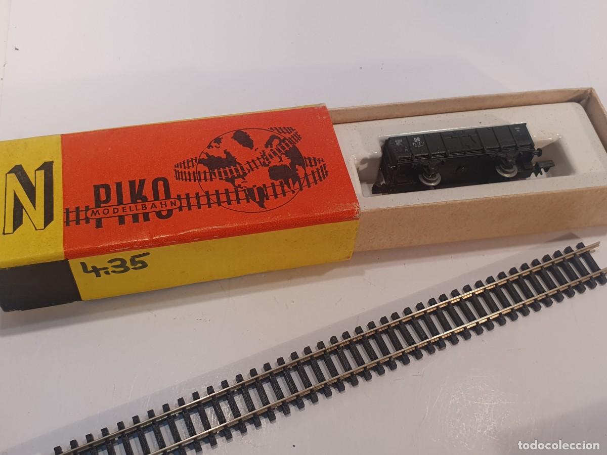 Trenes escala: Escala N 1/160 vag&oacute;n mercanc&iacute;as piko antiguo