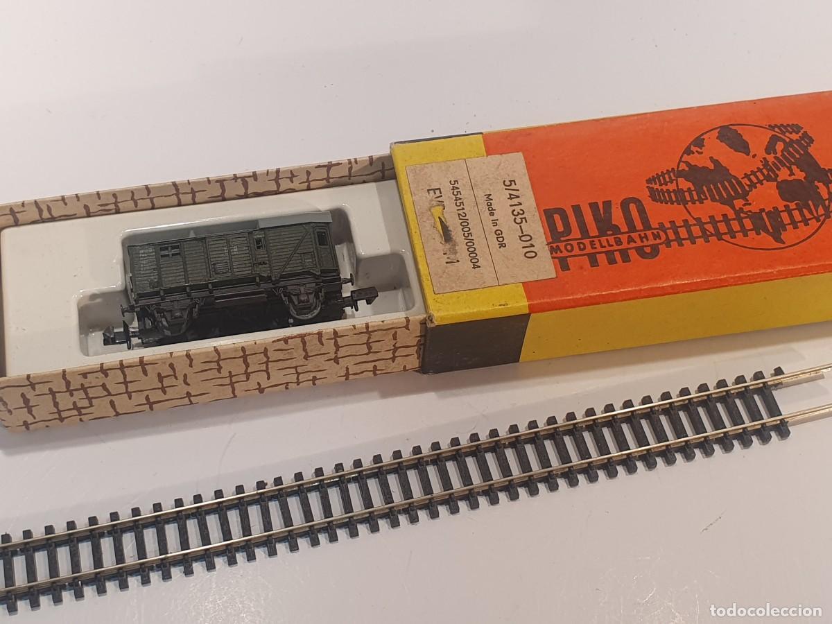 Trenes escala: Escala N 1/160 vag&oacute;n mercanc&iacute;as piko antiguo