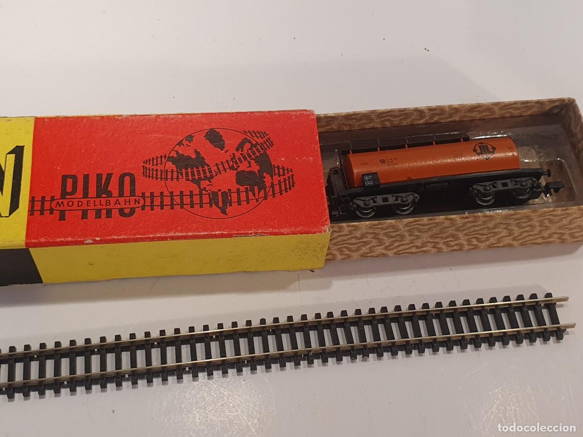 Trenes escala: Escala N 1/160 vag&oacute;n mercanc&iacute;as piko antiguo