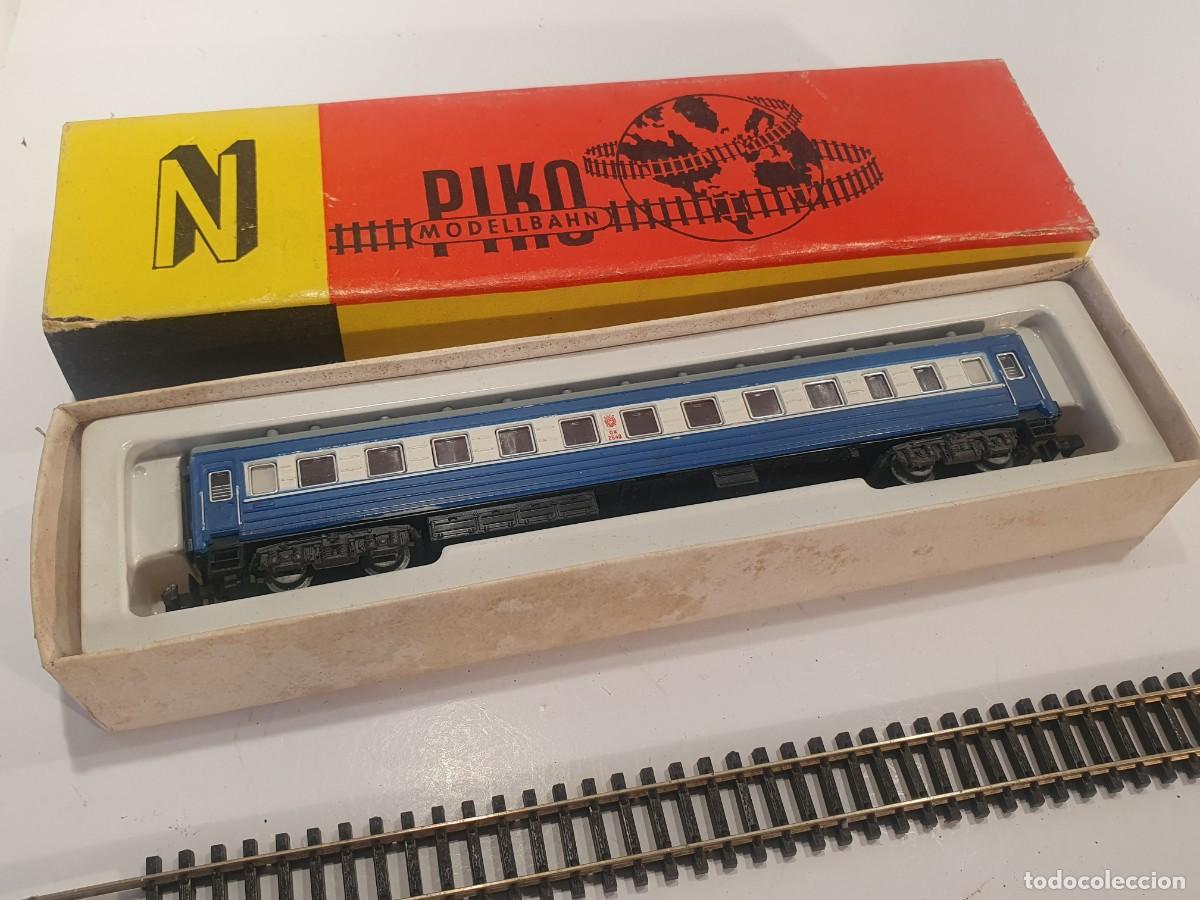 Trenes escala: Escala N 1/160 vag&oacute;n pasajeros piko antiguo