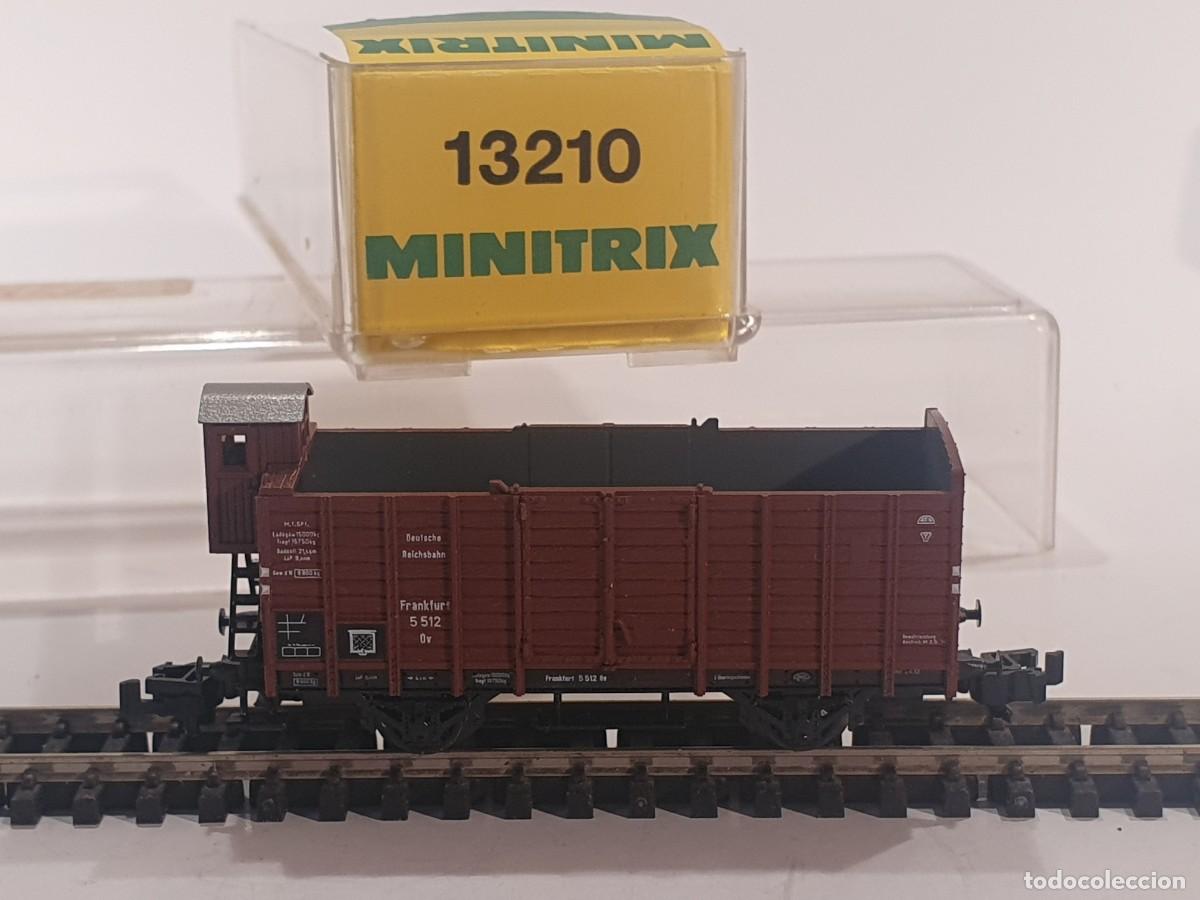 Trenes escala: Escala N 1/160 vag&oacute;n mercanc&iacute;as Trix Minitrix