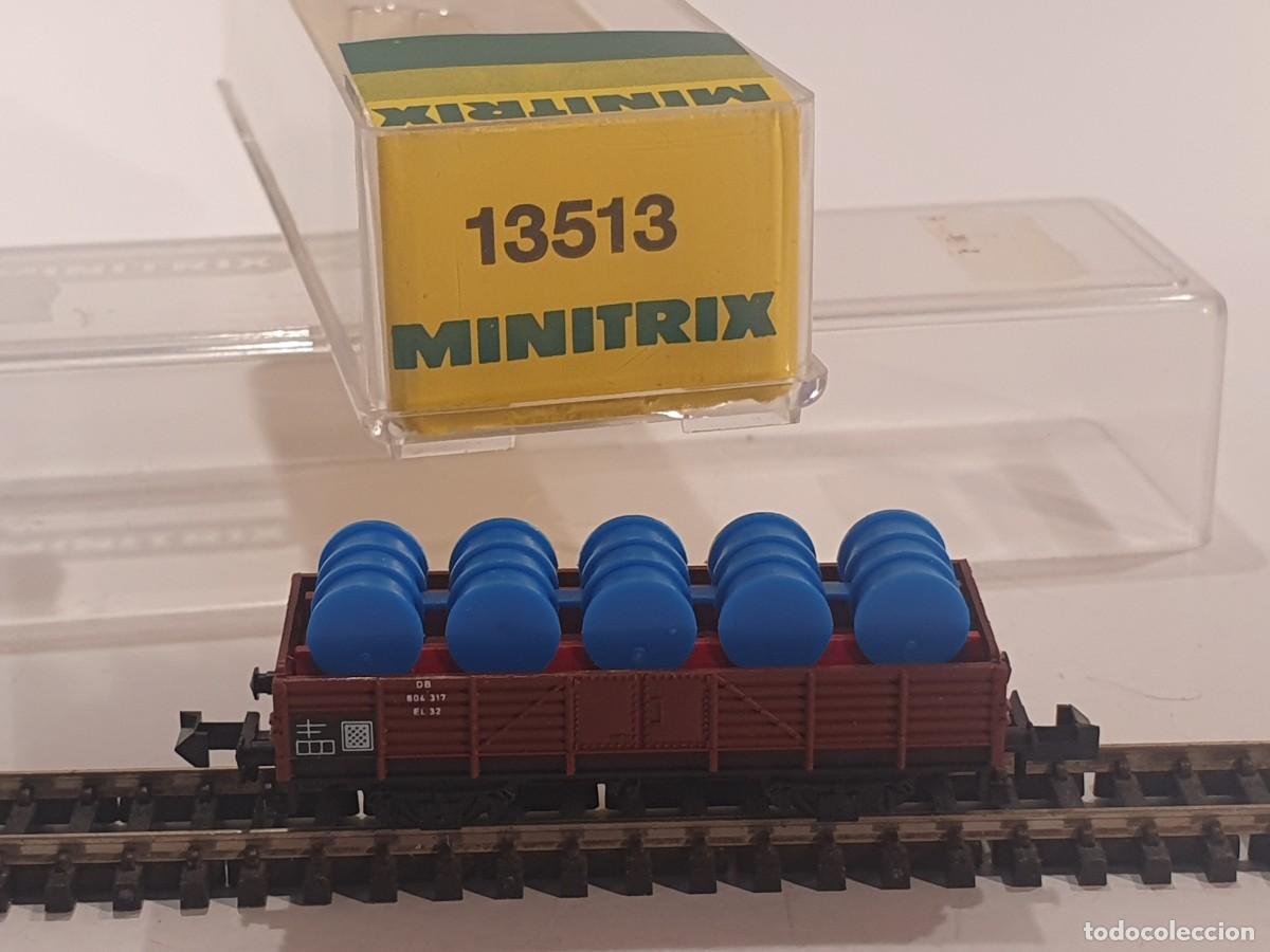 Trenes escala: Escala N 1/160 vag&oacute;n mercanc&iacute;as Trix Minitrix