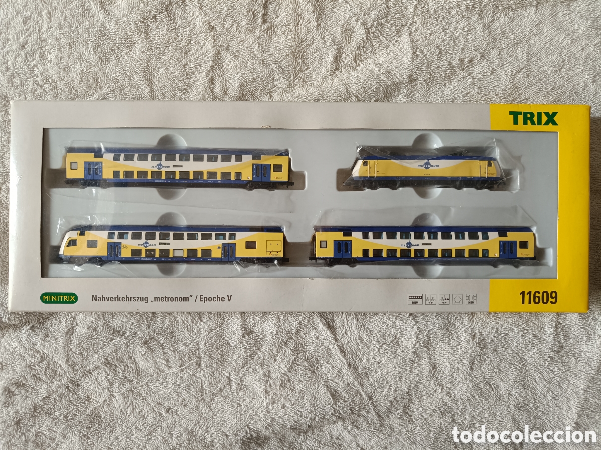 Trenes escala: Tren Metr&oacute;nom de Minitrix Ref.11609 anal&oacute;gico escala N