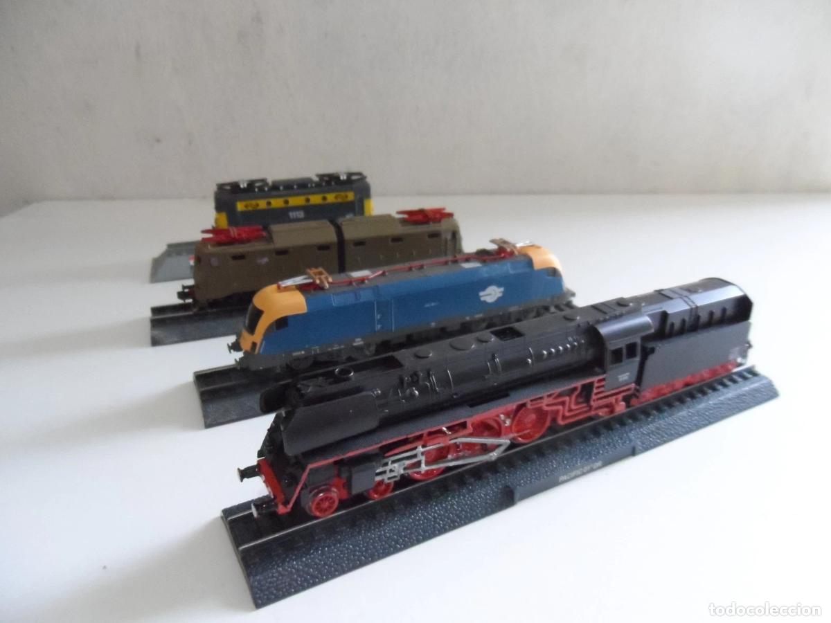 Trenes escala: 4 LOCOMOTORAS ESTATICAS SIN MOTOR ESCALA N