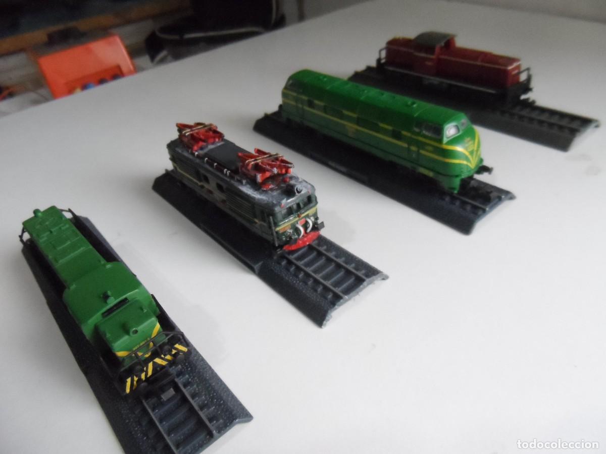 Comboios Escala: 4 LOCOMOTORAS ESTATICAS SIN MOTOR ESCALA N LOTE