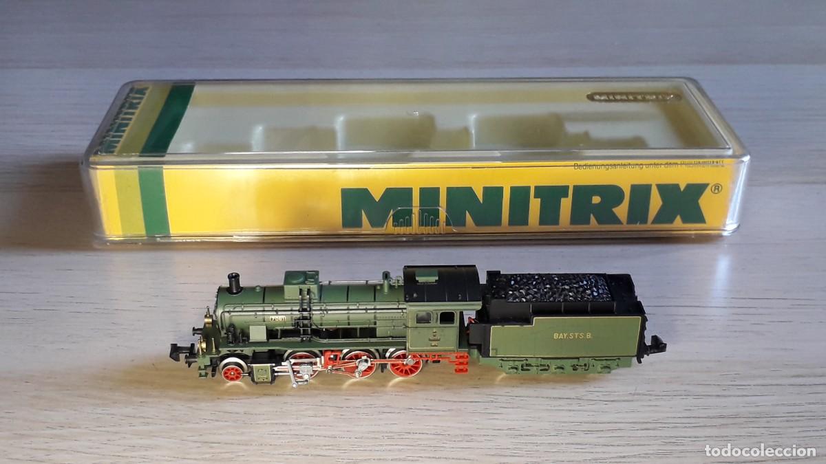 Trenes escala: Locomotora BR 7081 BAY STS B con luz # 2903, esc N, Minitrix made in Germany, original a&ntilde;os 80.