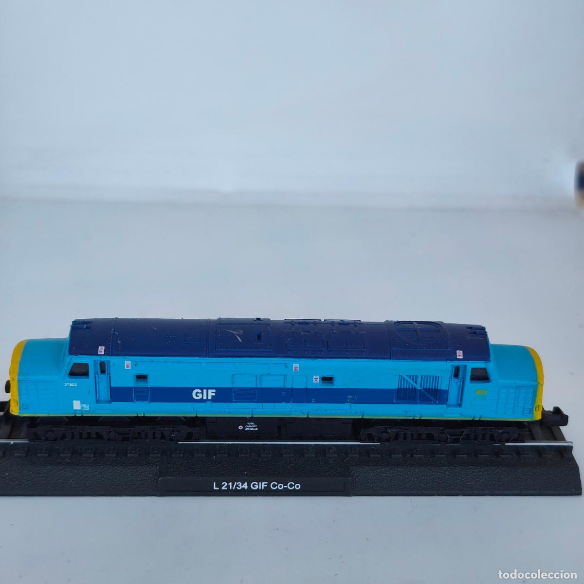 Trenes escala: LOCOMOTORA ESTATICA. ESCALA N. . L 21/34 GIF CO-CO . ESCALA 1 / 160